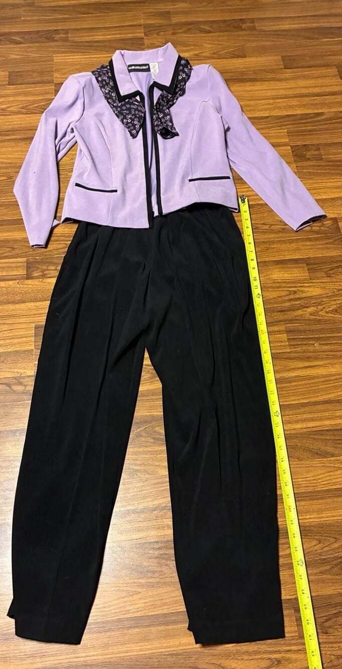 Sag Harbor Dress Women's 2-Piece Pant Suit Set Size 14